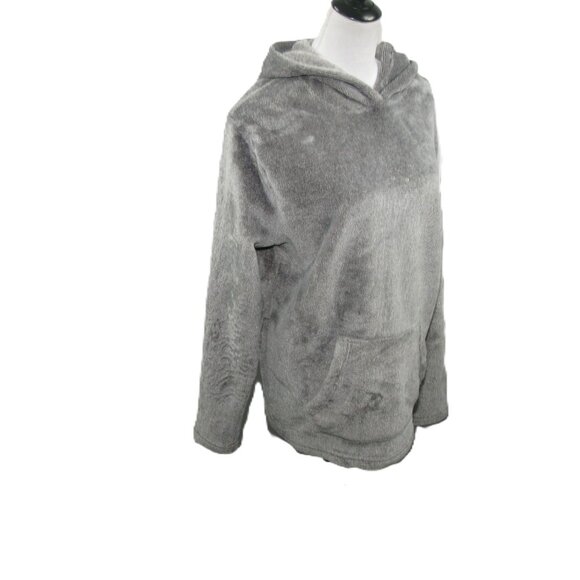 Departwest Gray Soft Fuzzy Hoodie Size Large - Picture 4 of 6